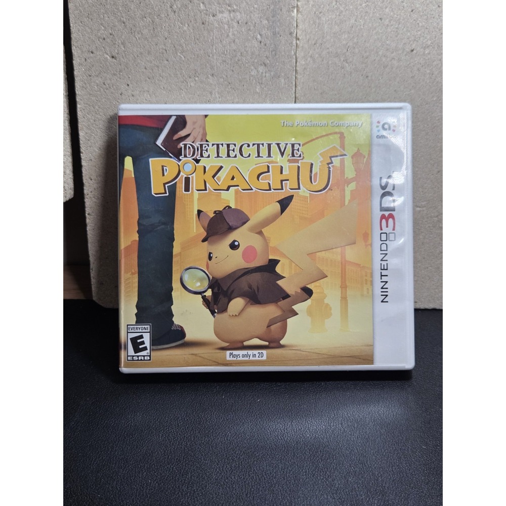 Detective Pikachu Nintendo 3DS Game Case Insert Authentic Untested 2018